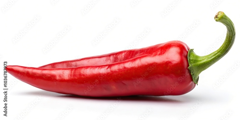 Fresh red chili pepper on white background Fresh red chili pepper on white background