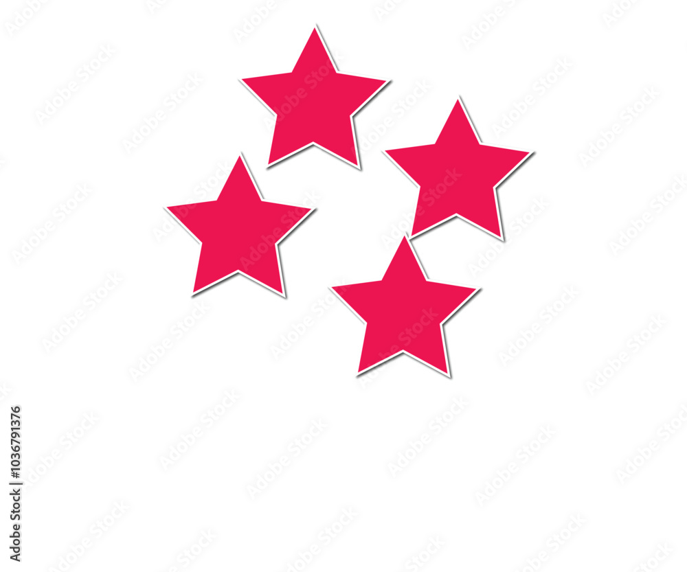 red star on white background red star on white background