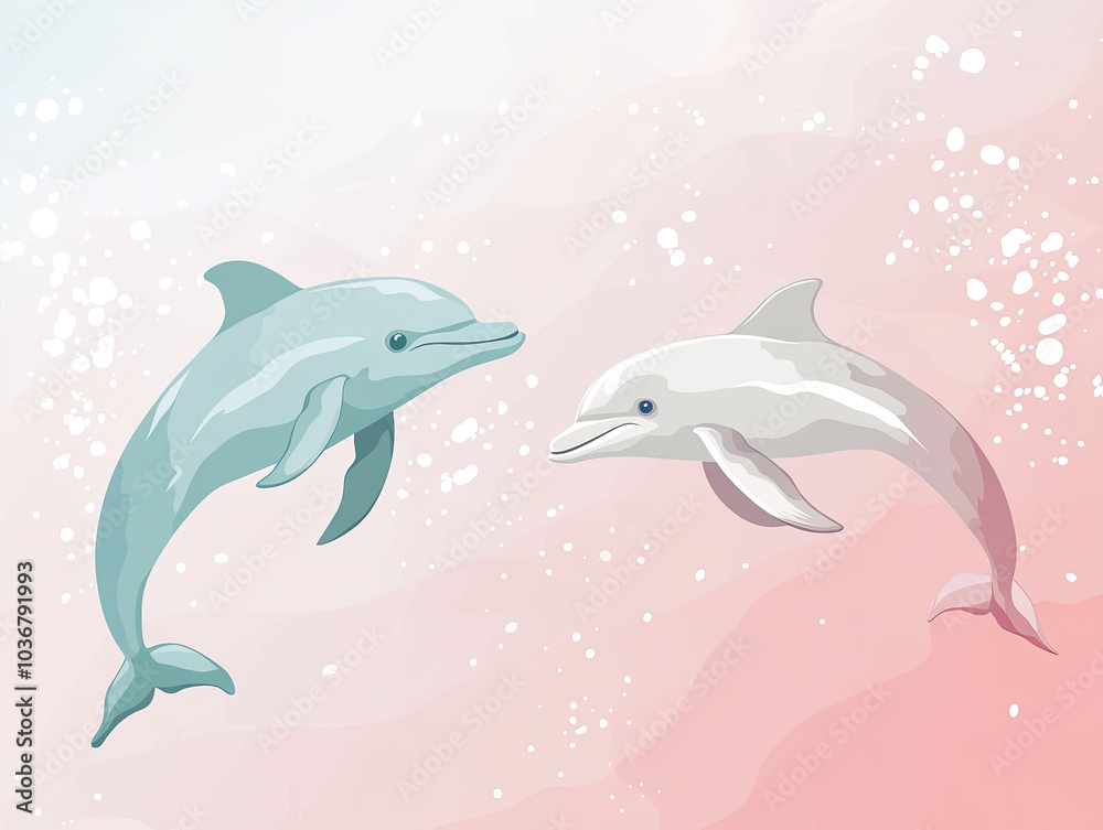Vector Background with Gentle Aqua and Dusty Rose for a Soft and Subtle Design Vector Background with Gentle Aqua and Dusty Rose for a Soft and Subtle Design