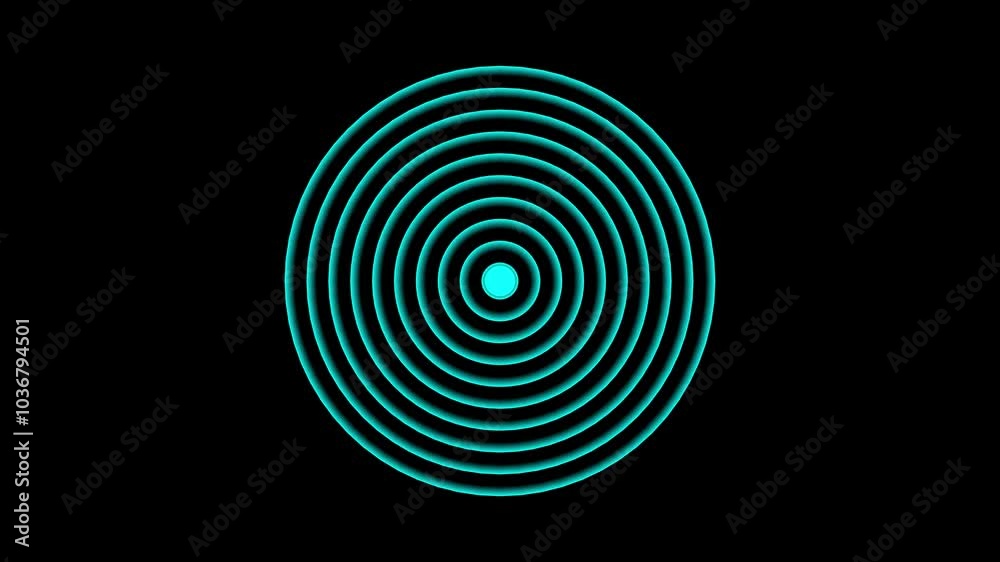 Abstract radio wave signal animation background Abstract radio wave signal animation background