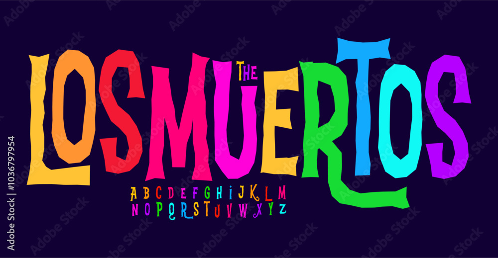 Φωτογραφία Festive colorful alphabet, bright playful letters, vibrant font for festival logo, joyful holiday headline, cheerful cultural typography