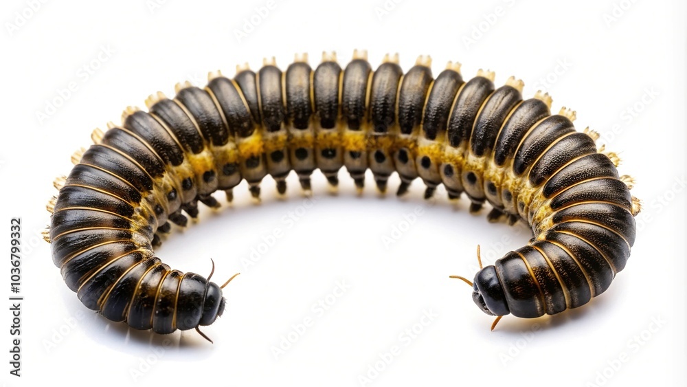 Fototapeta premium Pest larvae on plant
