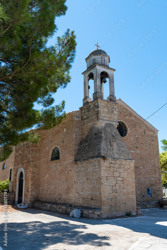 Saint Charalambos church inside Koroni castle, Peloponnese, Greece
