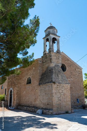 Obraz na płótnie Saint Charalambos church inside Koroni castle, Peloponnese, Greece w salonie