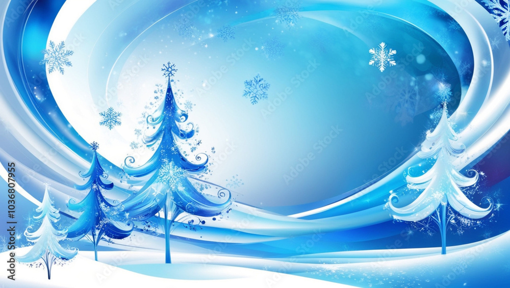 A vibrant, abstract blue Christmas background with swirling patterns of icy blues and whites, evoking a sense of winter wonder, generative ai A vibrant, abstract blue Christmas background with swirling patterns of icy blues and whites, evoking a sense of winter wonder, generative ai