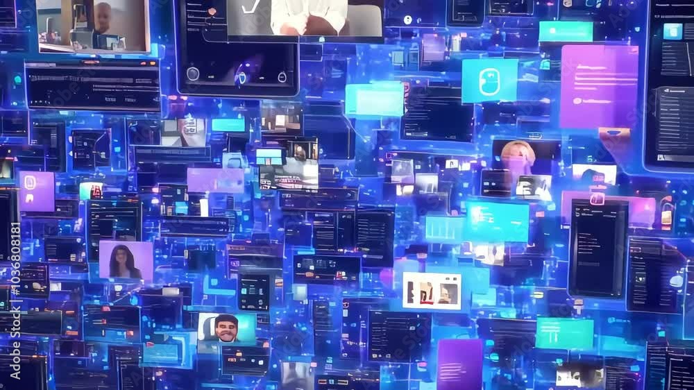 Animated Social Network Connections Zooming Out, Representing Online Connectivity and the Internet of Things
Animated Social Network Connections Zooming Out, Representing Online Connectivity and the Internet of Things