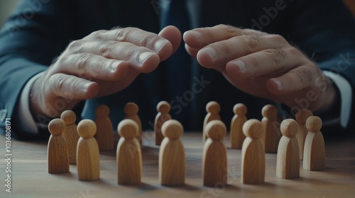 A dynamic scene of people engaged in a strategic chess game, shaking and holding hands, symbolizing teamwork and competition with a chessboard and pieces in view photo