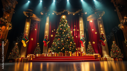 Festive stage display