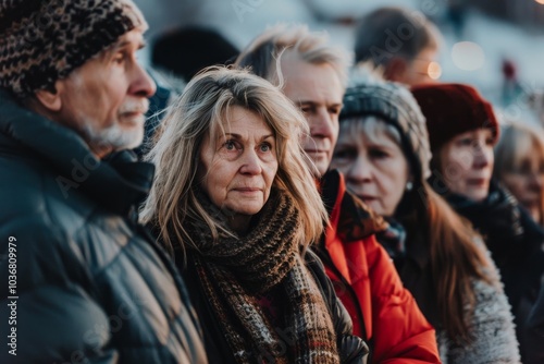 Unidentified people on the street.