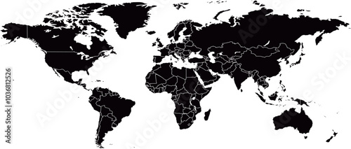 world map high quality vector illustration