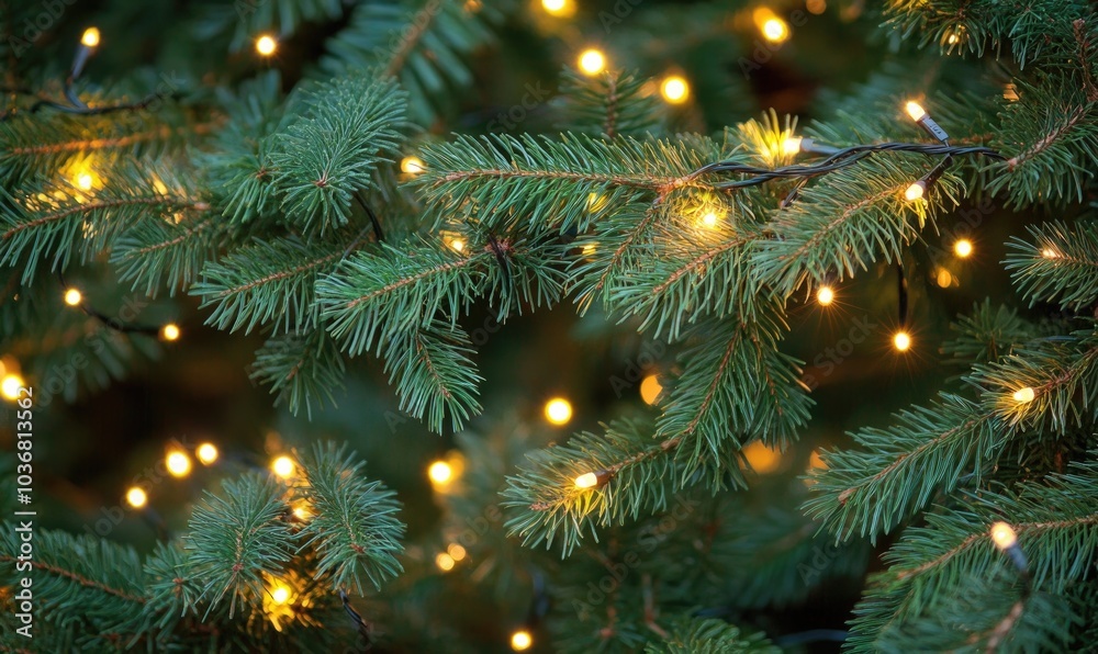 A tree with lights on it A tree with lights on it