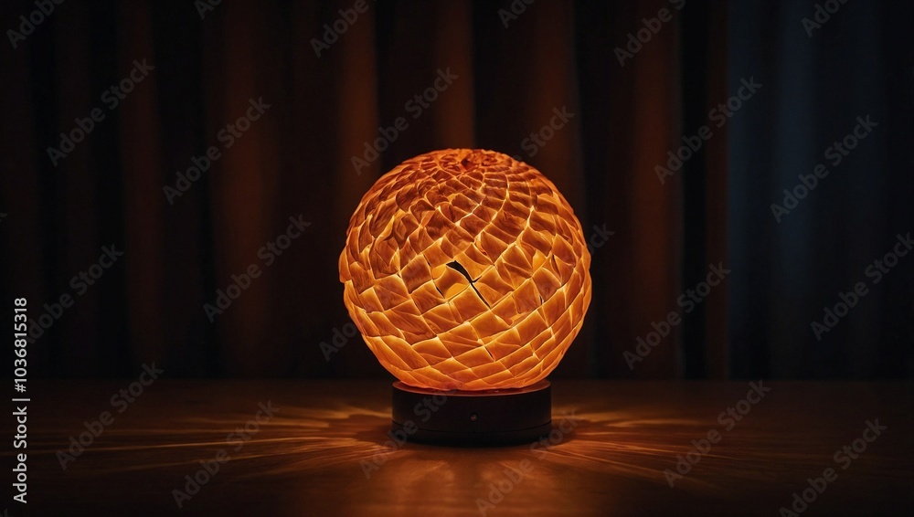 A glowing orange with its peel spiraling away