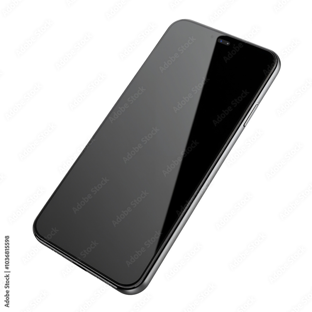 Minimalist Smartphone Displaying a Sleek Black Screen Design Minimalist Smartphone Displaying a Sleek Black Screen Design