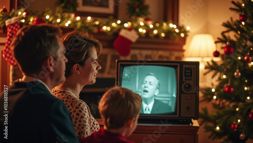 Journey to the Past: 1960s Holiday TV Special Captures Family Nostalgia for Retro-Themed Marketing