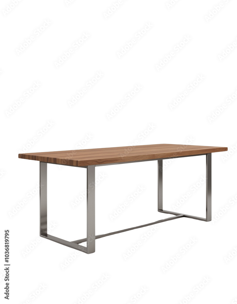 Modern Wooden Table with Sleek Metal Legs and Stylish Design Modern Wooden Table with Sleek Metal Legs and Stylish Design