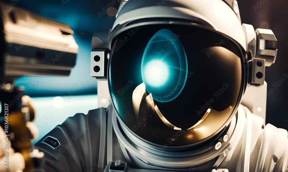 Astronaut with a laser gun. Astronaut with a laser gun.
