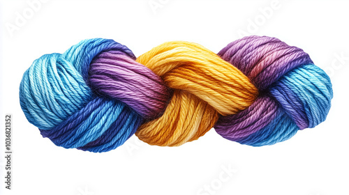 Colorful hand-dyed yarn skeins for knitting and crafting with vibrant hues