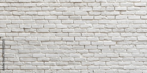 whitewashed brick wall texture or background