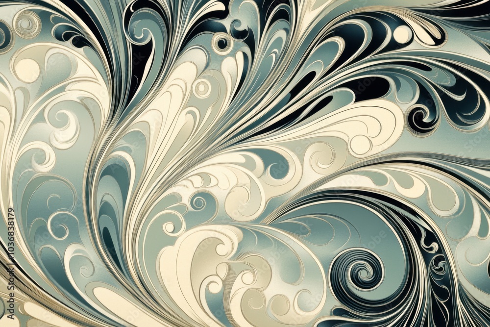 Elegant minimalistic abstract design with swirling patterns for artistic inspiration Elegant minimalistic abstract design with swirling patterns for artistic inspiration