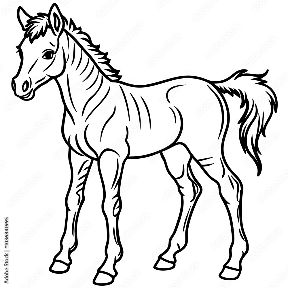 Obraz premium Foal