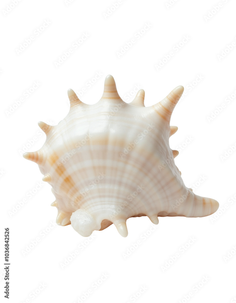 Unique Spiny Seashell with Natural Patterns and Texture. Unique Spiny Seashell with Natural Patterns and Texture.