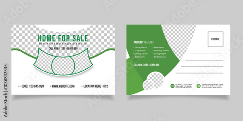 Real Estate Postcard Template, Postcard template