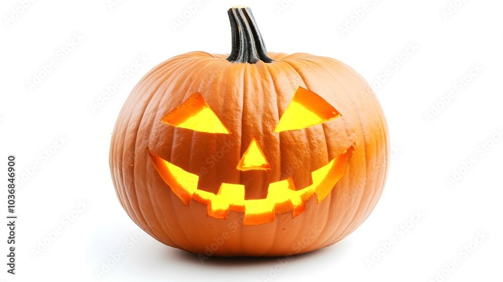 Fototapeta premium pumpkin lantern, halloween pumpkin lantern