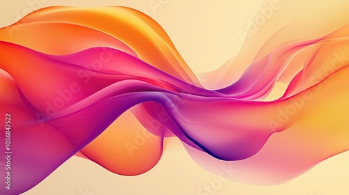 Abstract Smoke clouds moving under water in gradient colours