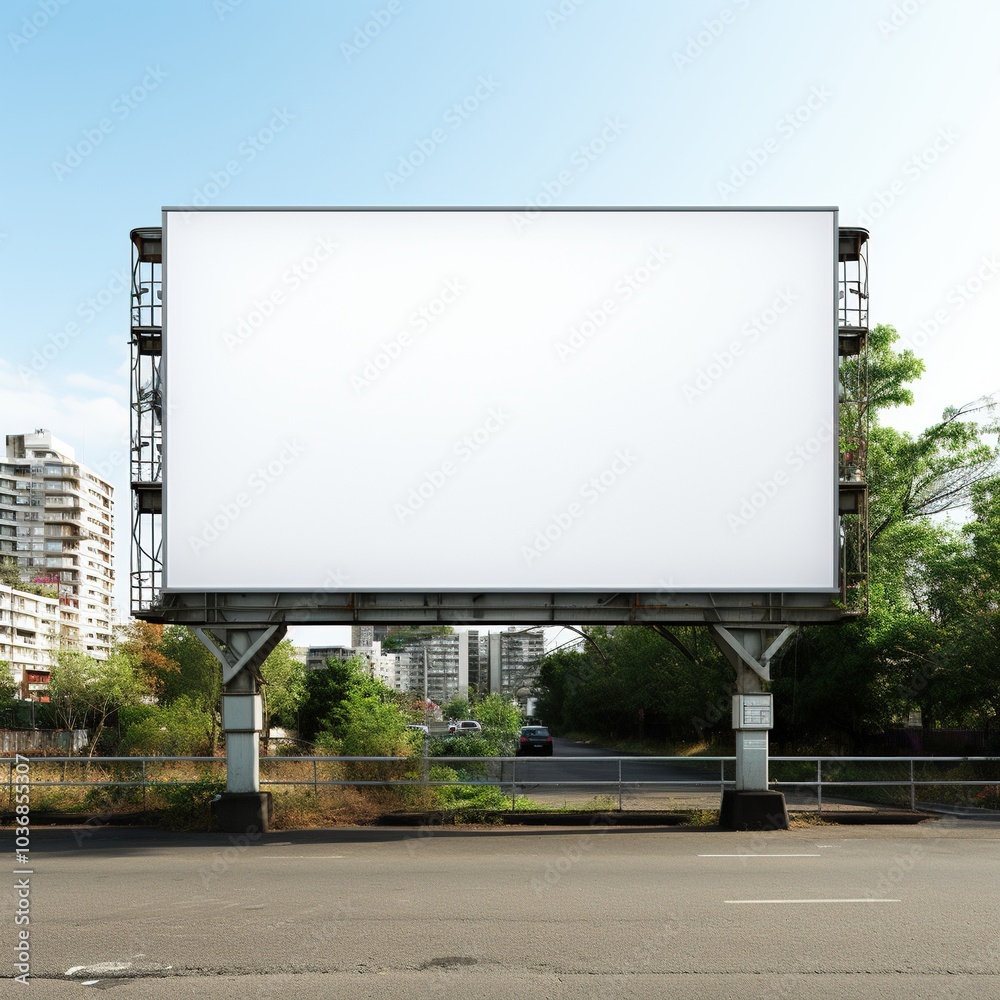 Fototapeta premium billboard blank for outdoor advertising poster