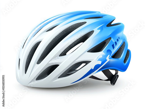 Illustration of a Bicycle Helmet with Detailed Straps for Cycling Safety