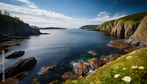 view of the sea and mountains