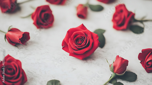 Red Roses: A Romantic Floral Arrangement