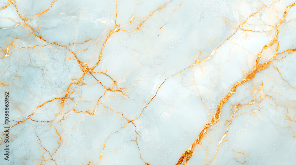 Elegant marble texture with pale blue background and striking golden veins, perfect for backgrounds and design projects. Elegant marble texture with pale blue background and striking golden veins, perfect for backgrounds and design projects.