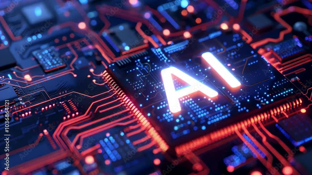 Artificial intelligence in a computing system, innovation in AI machine learning, tech and electronics