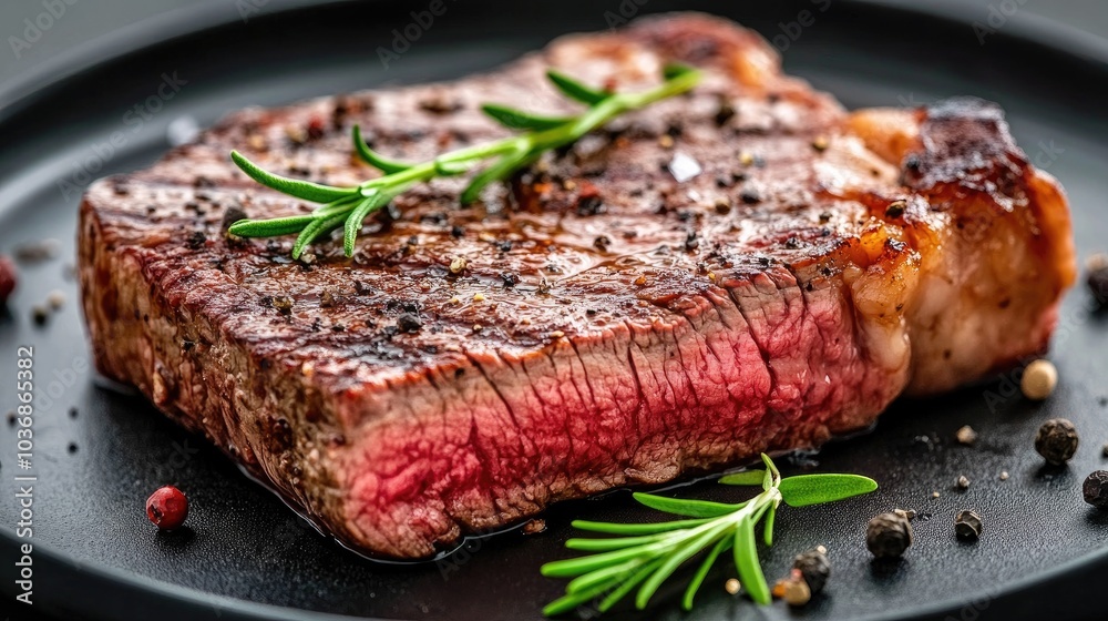 Grilled Wagyu Porterhouse Steak on Plate Grilled Wagyu Porterhouse Steak on Plate