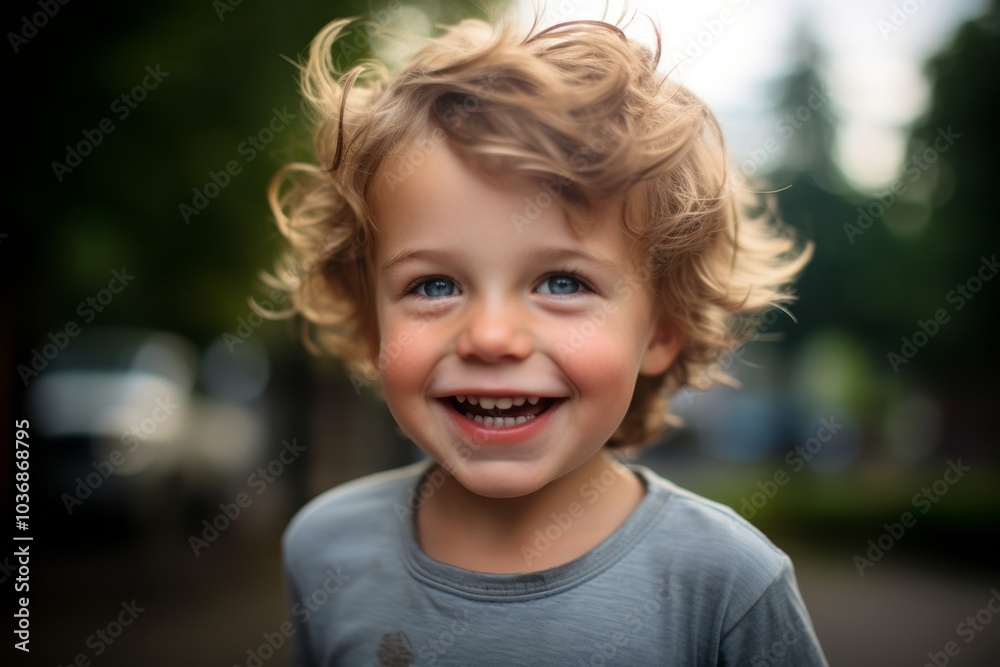 Portrait of a smiling little boy with blond hair and blue eyes Portrait of a smiling little boy with blond hair and blue eyes