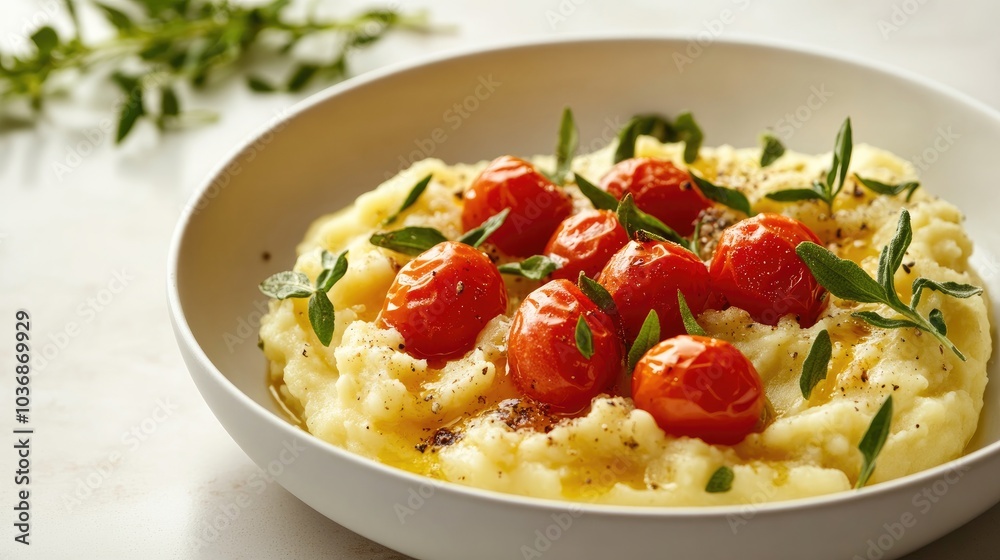 Creamy Mashed Potatoes with Roasted Tomatoes Creamy Mashed Potatoes with Roasted Tomatoes