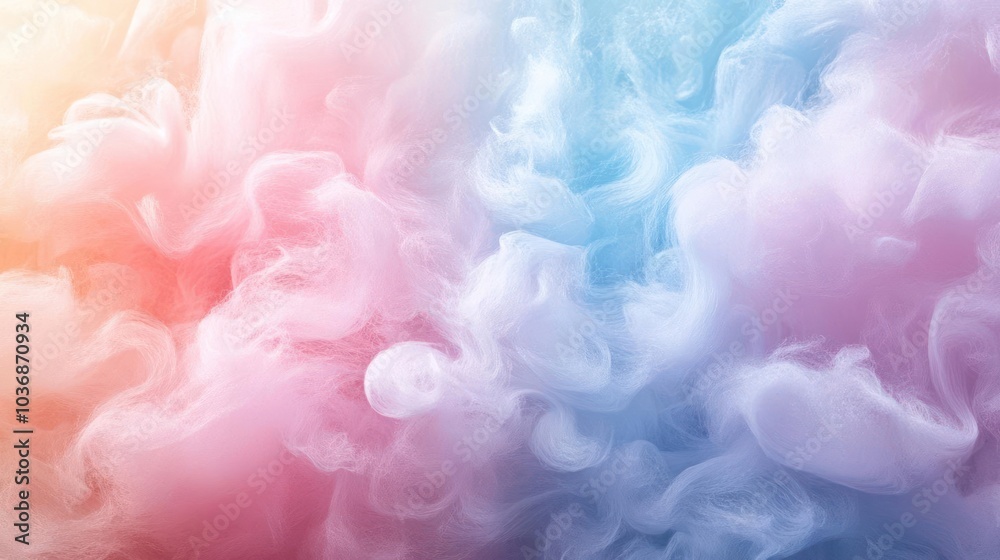 Fototapeta premium A vibrant and playful soap foam pattern in soft pastel colors.