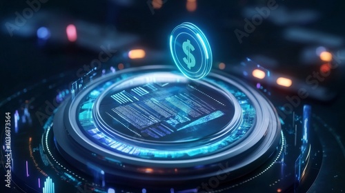 Holographic Eye View of Financial Data Display