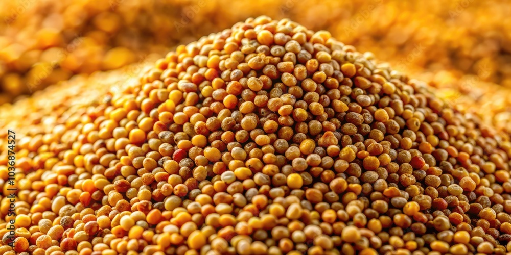 Close-Up of Dry Bajra Pearl Millet Seeds Texture - Natural Grain Background for Culinary and Agricultural Use, Healthy Eating, Organic Farming, Gluten-Free Grains, Nutritional Benefits Close-Up of Dry Bajra Pearl Millet Seeds Texture - Natural Grain Background for Culinary and Agricultural Use, Healthy Eating, Organic Farming, Gluten-Free Grains, Nutritional Benefits