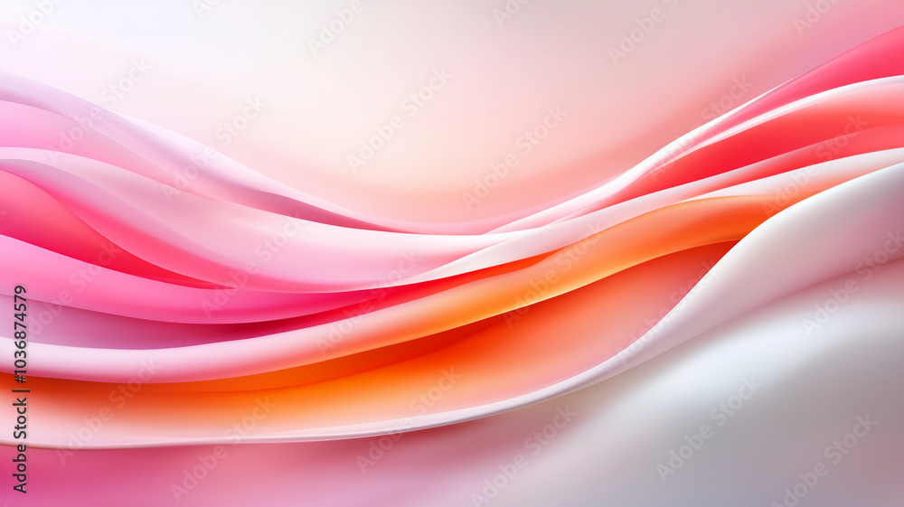 vibrant abstract background featuring flowing waves in shades of pink, orange, and white, creating sense of movement and tranquility. Perfect for design projects vibrant abstract background featuring flowing waves in shades of pink, orange, and white, creating sense of movement and tranquility. Perfect for design projects