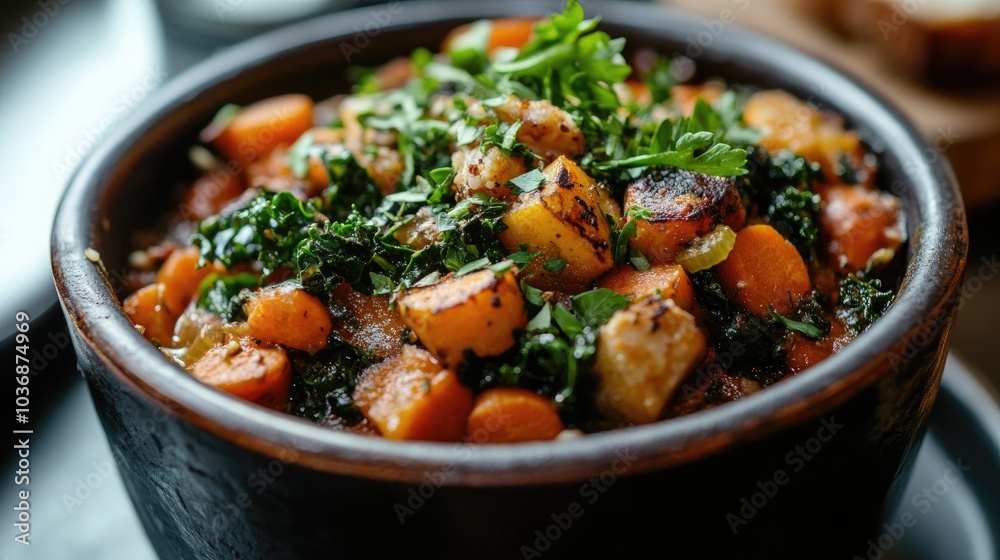 Close-Up of Tantalizing Ribollita in Bowl Close-Up of Tantalizing Ribollita in Bowl