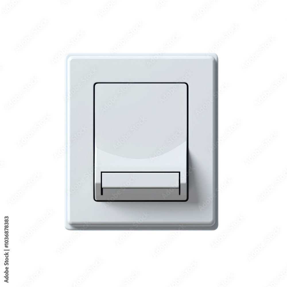 Toggle switch, white isolated background Toggle switch, white isolated background