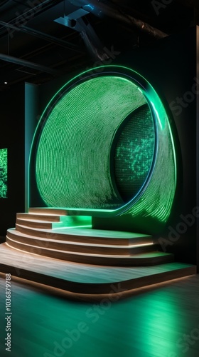 Futuristic Design of Interactive Booth Space