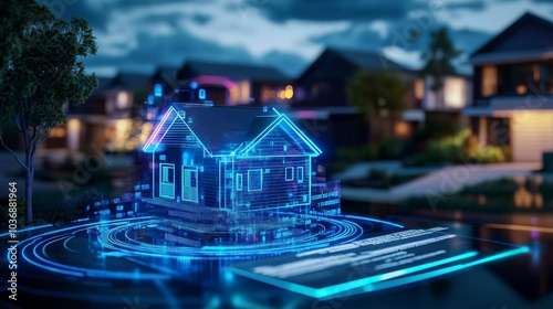 Digital House Design in Urban Neighborhood Setting