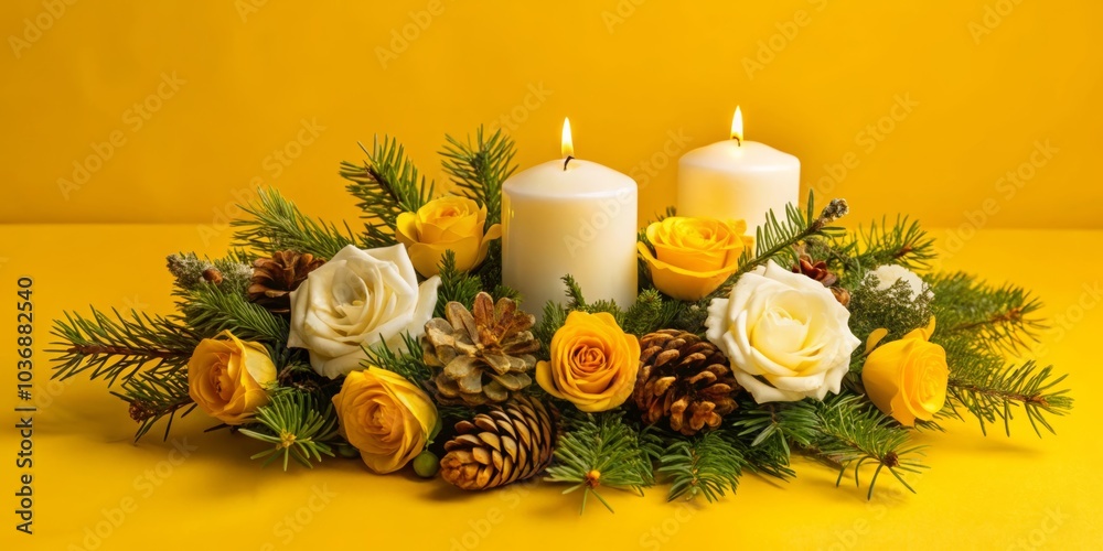 christmas decoration with candle christmas decoration with candle