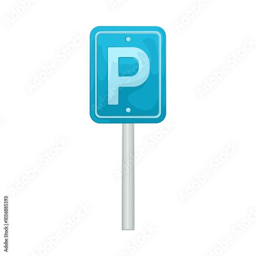 Illustration of parking sign 