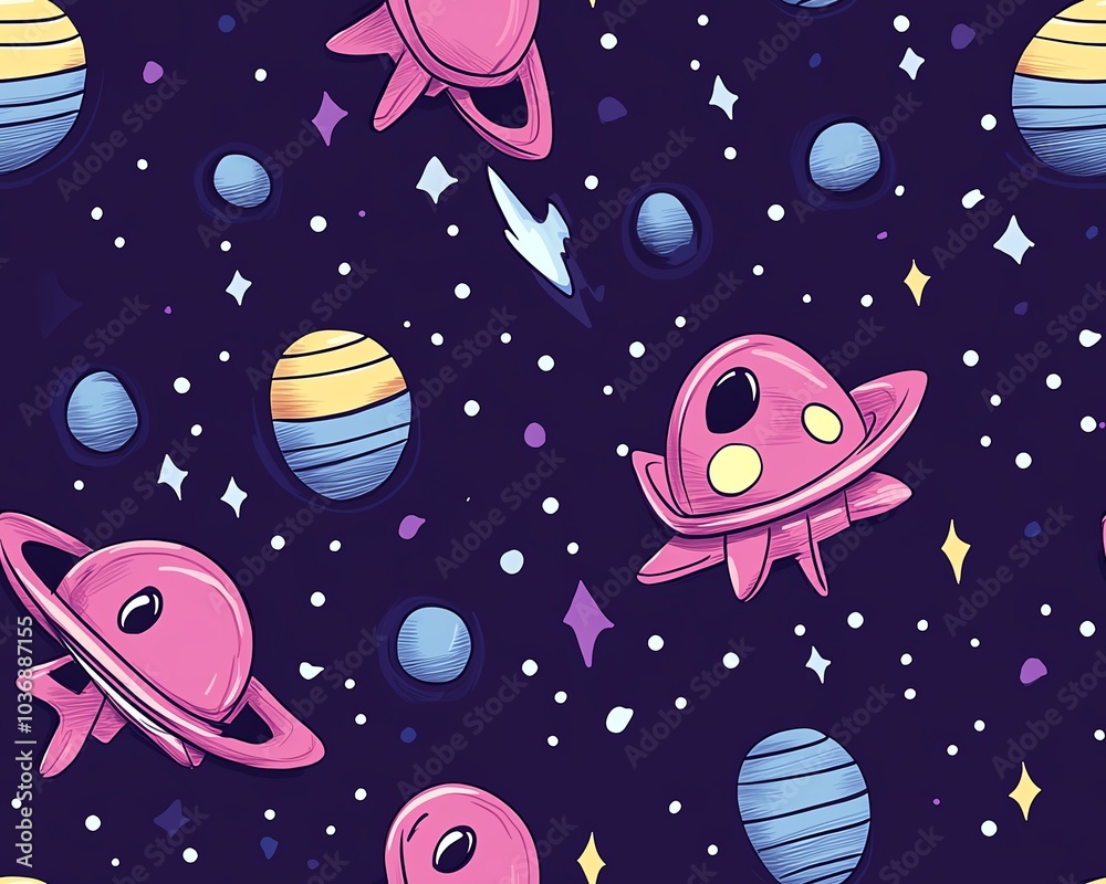 Tiny aliens with spaceships Tiny aliens with spaceships