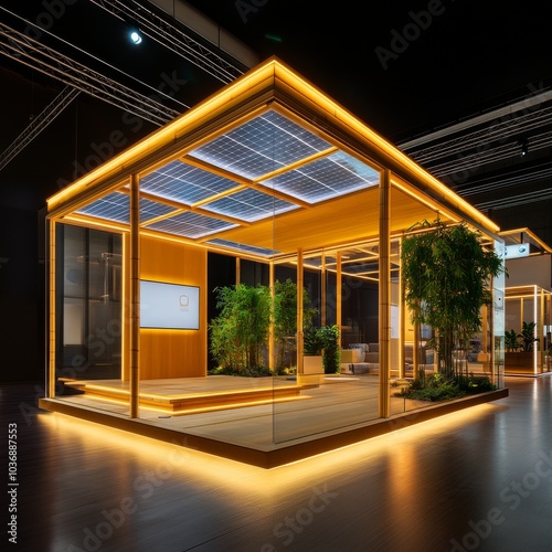 Modern Sustainable Tech Architecture Concept