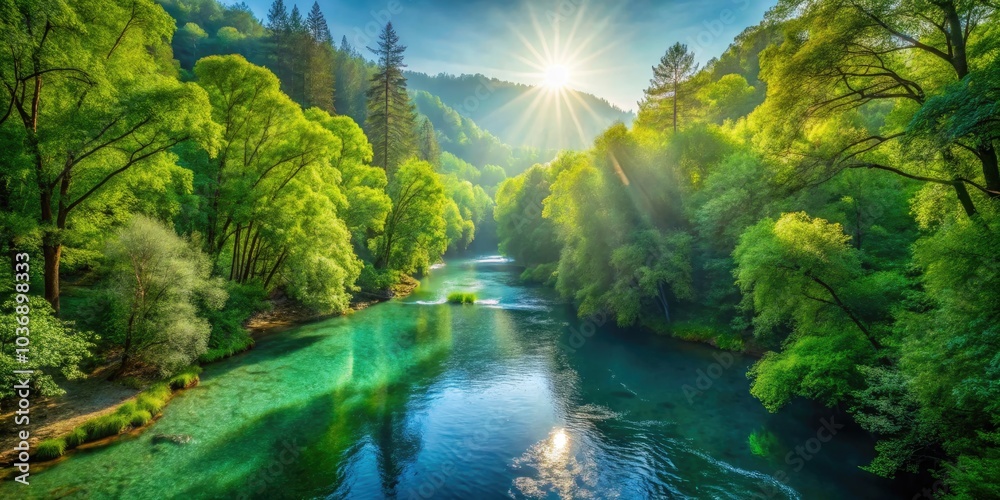 Serene Forest Scene with Flowing River - Nature-Inspired Wallpaper, Tranquil Landscape, Lush Trees, Aerial Drone Photography, Natural Beauty, Peaceful Wilderness, Scenic Views Serene Forest Scene with Flowing River - Nature-Inspired Wallpaper, Tranquil Landscape, Lush Trees, Aerial Drone Photography, Natural Beauty, Peaceful Wilderness, Scenic Views